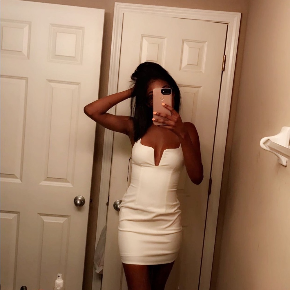 Revolve ivory mini dress